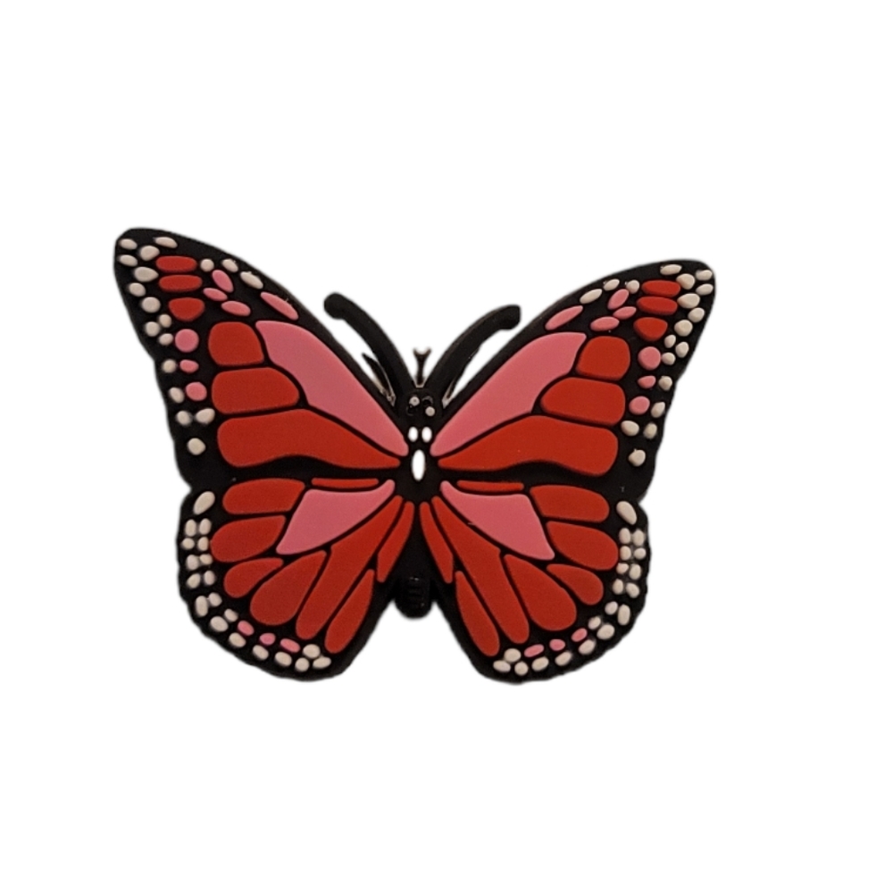 NEW Red Butterfly Croc Charm
